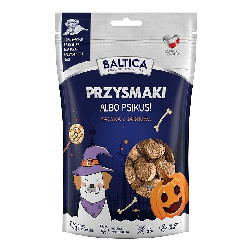 BALTICA Halloween-ankka omenan kanssa - koiran herkku - 100g