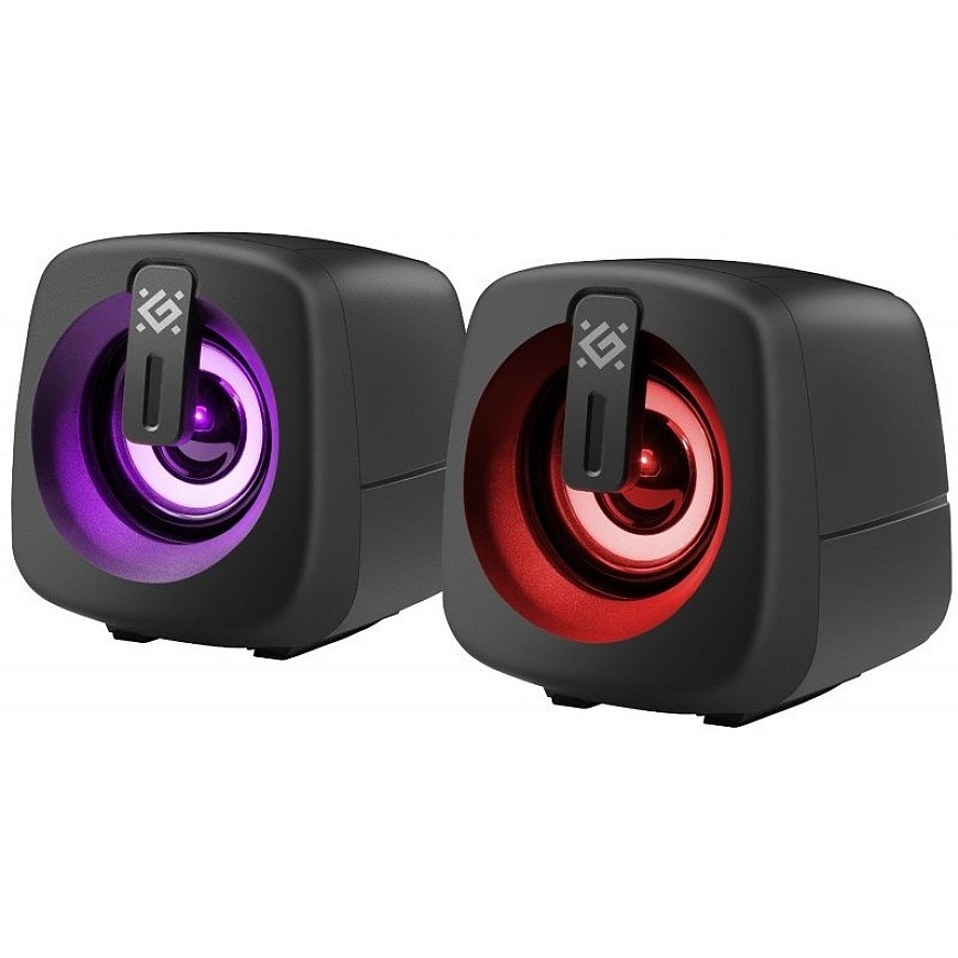 PC SPEAKERS DEFENDER J1 2.0 6W LED USB BLACK