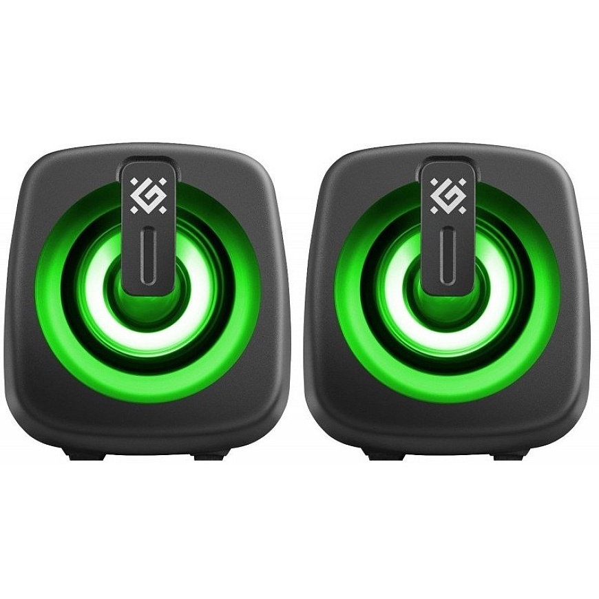 PC SPEAKERS DEFENDER J1 2.0 6W LED USB BLACK – 5