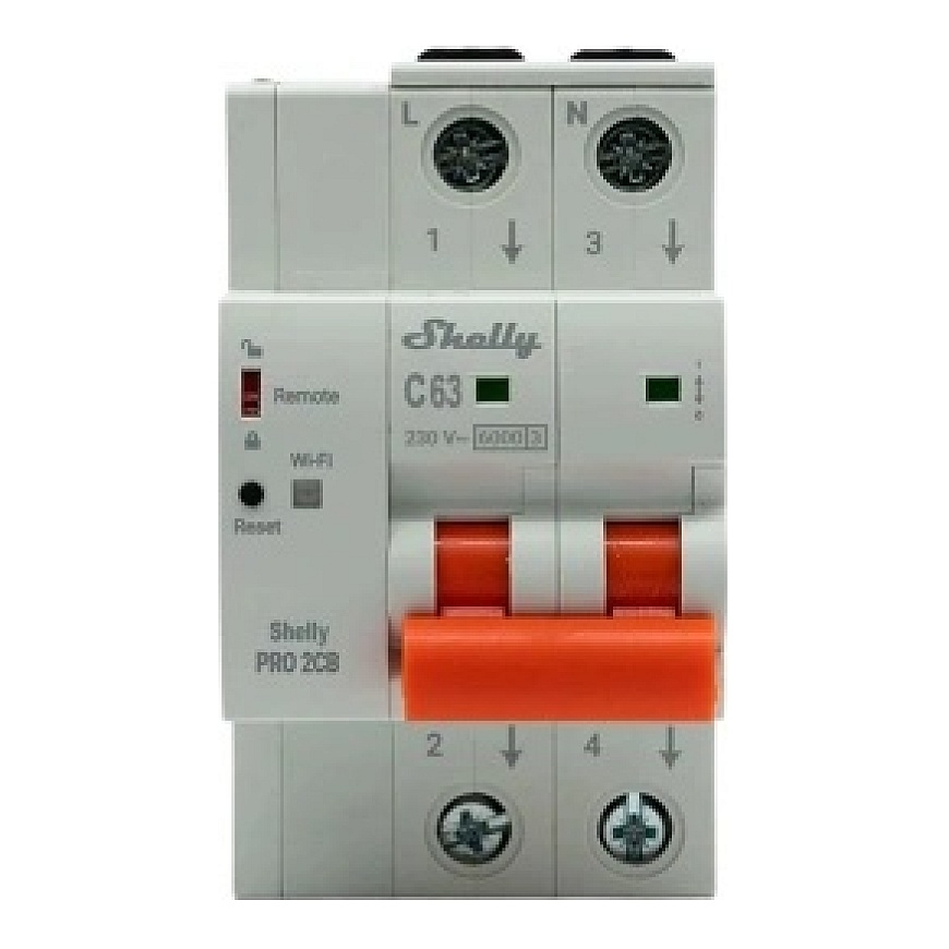 Miniature Circuit Breaker SHELLY Pro 2CB C63 – 2