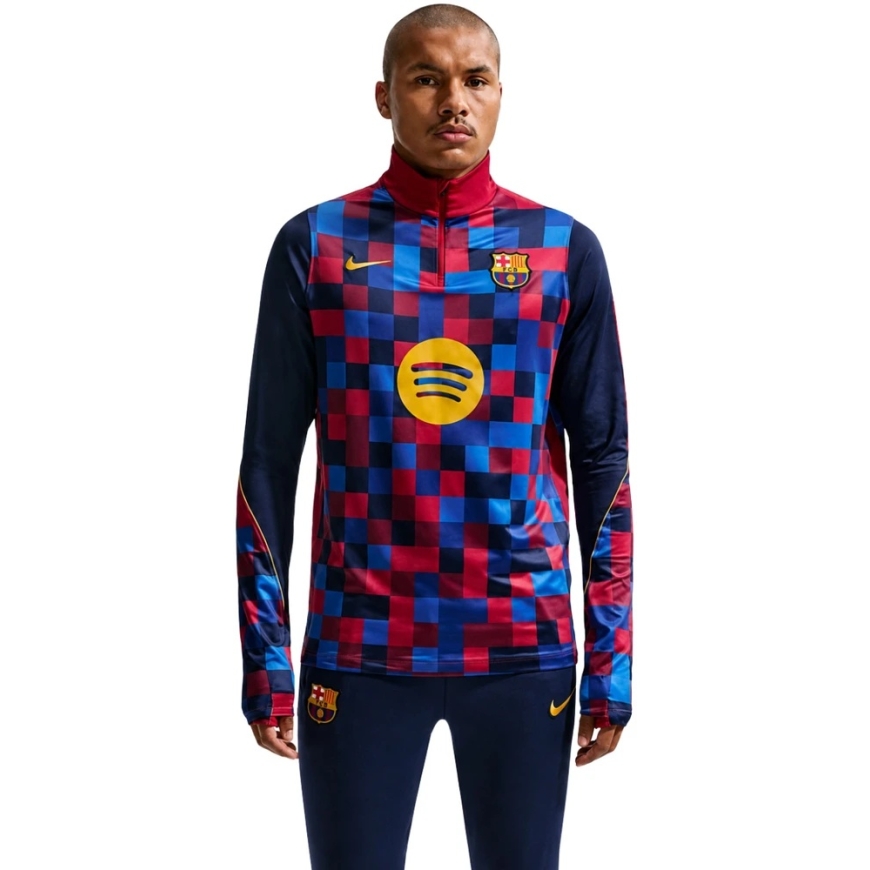 Vyriški marškinėliai Nike FC Barcelona Strike Home mėlyna-raudona IQ1301 621 (S)