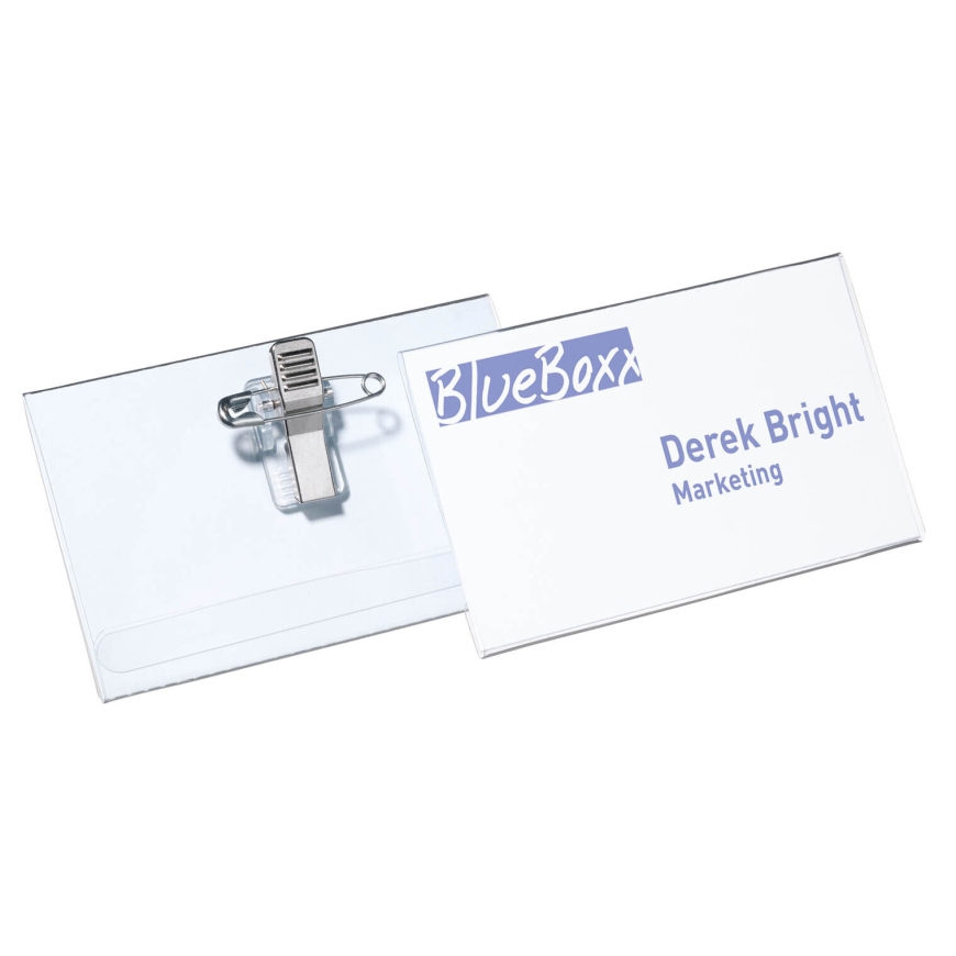 Durable vārda uzlīme 54 x 90 mm kombinētā klipsi – 2