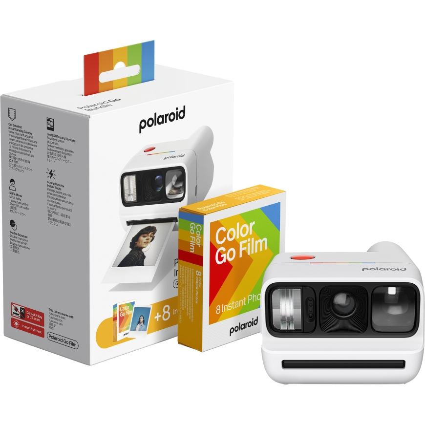 Polaroid Go Gen 3 моментальный фотоаппарат и цветная пленка, 8 снимков, белый