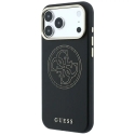 Guess Perforated 4G Gold Logo maciņš ar MagSafe atbalstu telefonam iPhone 18 Pro | iPhone 17 Pro melns Guess Perforated 4G Gold Logo maciņš ar MagSafe atbalstu telefonam iPhone 18 Pro | iPhone 17 Pro melns