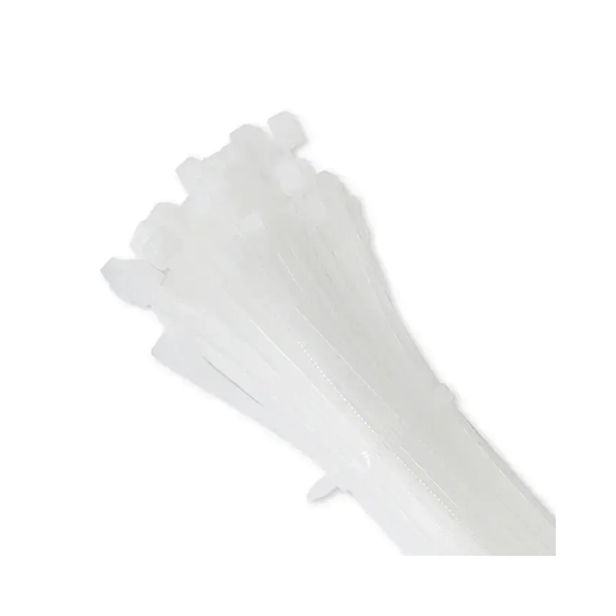 Qoltec Iseluksega kaabliside | 7.2*300mm | 50 tk | Nylon66 | UV | Valge – 2