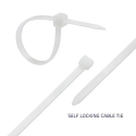 Qoltec Self-locking cable tie | 7.2*300mm | 50 pcs. | Nylon66 | UV | White Qoltec Self-locking cable tie | 7.2*300mm | 50 pcs. | Nylon66 | UV | White