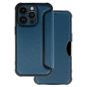 Razor Carbon knyginio tipo telefono dėklas iPhone 14 Pro Max tamsiai mėlynas Razor Carbon knyginio tipo telefono dėklas iPhone 14 Pro Max tamsiai mėlynas