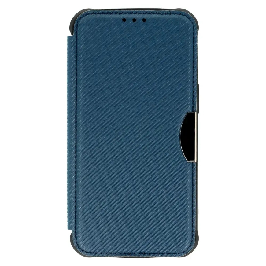 Razor Carbon -kirjatyyppinen puhelinpidike iPhone 14 Pro Max sininen – 2