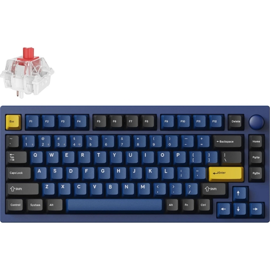 Keychron P1P-O1 Gaming Keyboard Keychron Super Red Wireless Mechanical with Blue Backlighting – 3