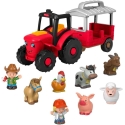 Fisher-Price Kuormatraktori Työntöauto eläinten hoidolla Little People Fisher-Price Kuormatraktori Työntöauto eläinten hoidolla Little People