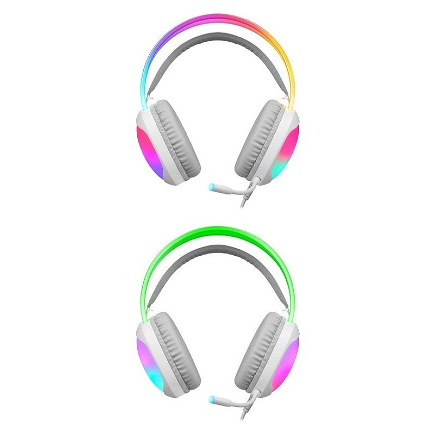 Defender Eclipse RGB-pelikäyttöpäähine valkoinen 62440 – 4