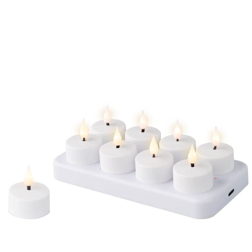 Lumineo laaditav LED küünlaset