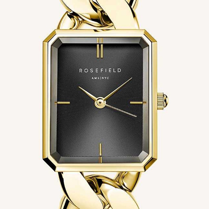 Часы Rosefield The Octagon XS Studio Черный Золотой SBGSG-O57 – 2