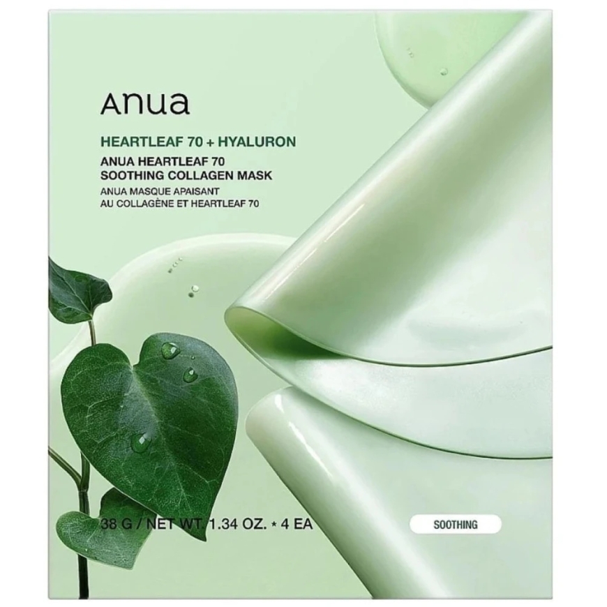 Anua - "Heartleaf" 77 % läpinäkyvä muistikirja, 70 kpl. – 3