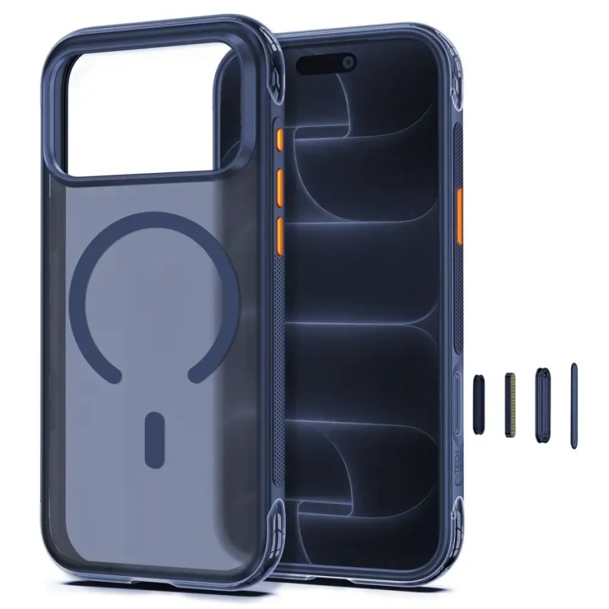 TECH-PROTECT MAGAIR MAGSAFE CC IPHONE 17 PRO / 18 PRO MATĒTS DEEP BLUE – 2