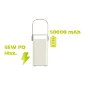 Mobile Origin PowerBank 65W PD 50000mAh LCD ekranas ir žibintuvėlis PB18 - 2x USB-C + 2x USB-A Mobile Origin PowerBank 65W PD 50000mAh LCD ekranas ir žibintuvėlis PB18 - 2x USB-C + 2x USB-A