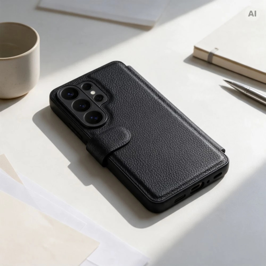 Kaitsekaas kaanega Samsung A57 Max Protect RFID must – 5