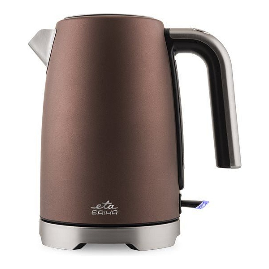 Vedenkeitin | Erika 259090010 | 2200 W | Sähkökäyttöinen | 1.7 L | Ruostumatonta terästä | 360° kääntyvä pohja | Ruskea
