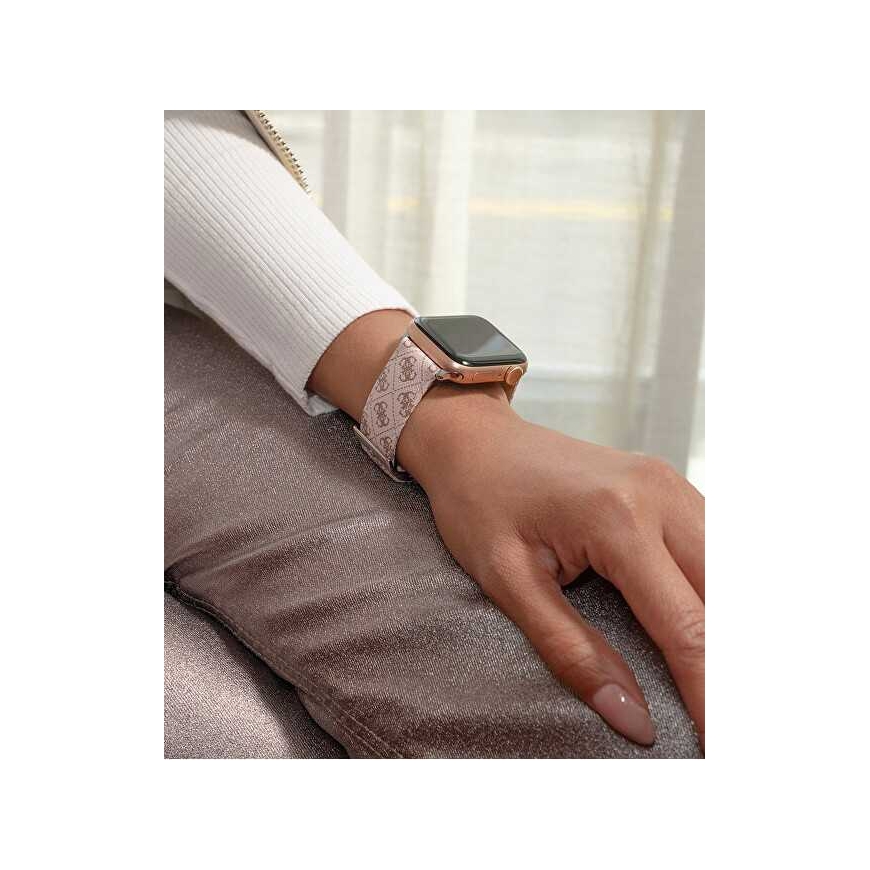 Guess Odinis dirželis „Apple Watch“ (38–41 mm) – rožinis CS2009S2 – 3