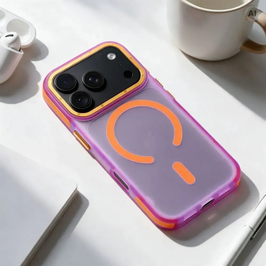 Kaitseümbris iPhone 18 Pro / 17 Pro Forcell F-Protect Vivid Premium, ühilduv MagSafe, lilla – 4