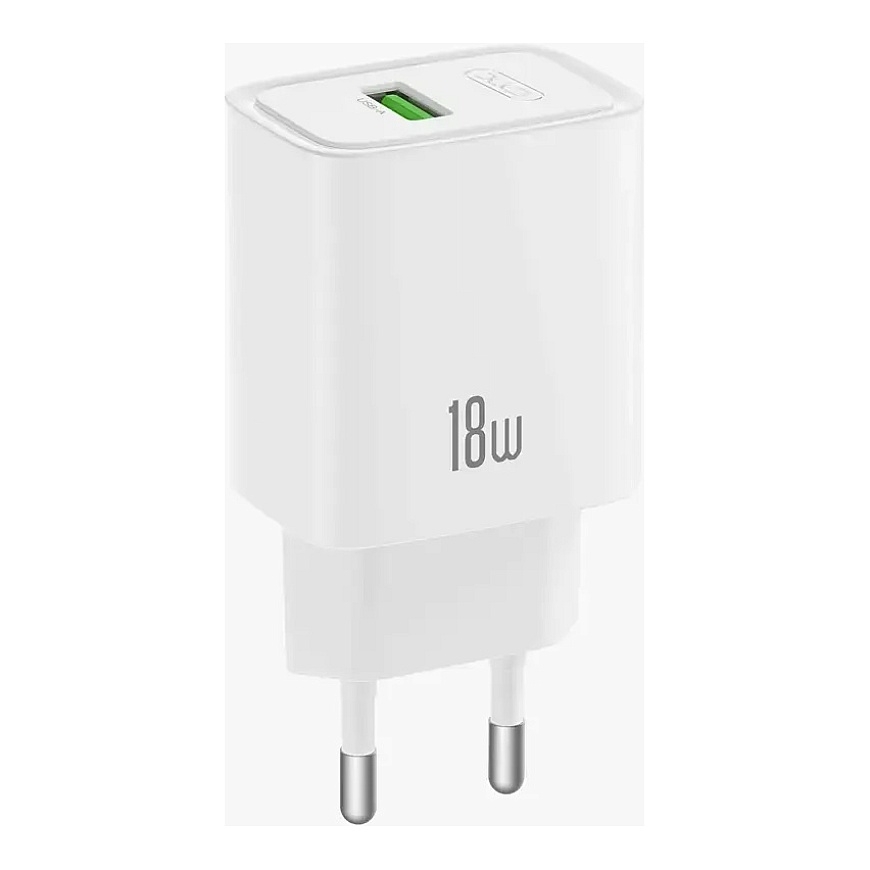 XO CE50 kelioninis įkroviklis | 18W | QC | USB-A, USB-C | su USB-C laidu komplekte | baltas – 2