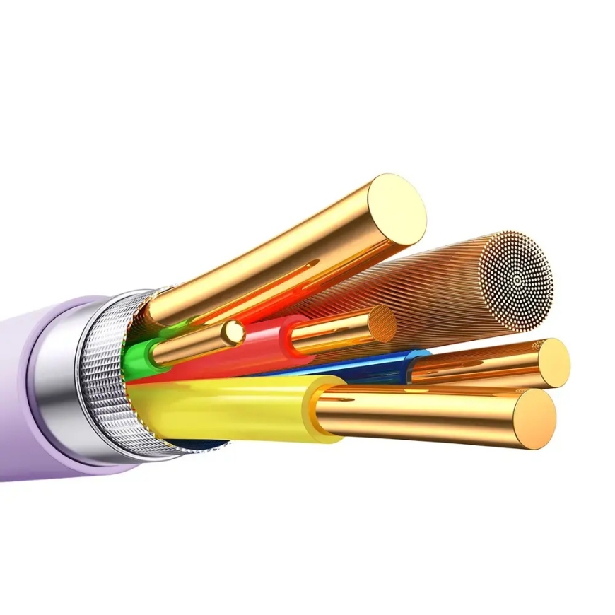 Joyroom S-A59 tiedonsiirto- ja latauskaapeli | USB-A:sta USB-C:hen | 15W | 1,2m | violetti – 4
