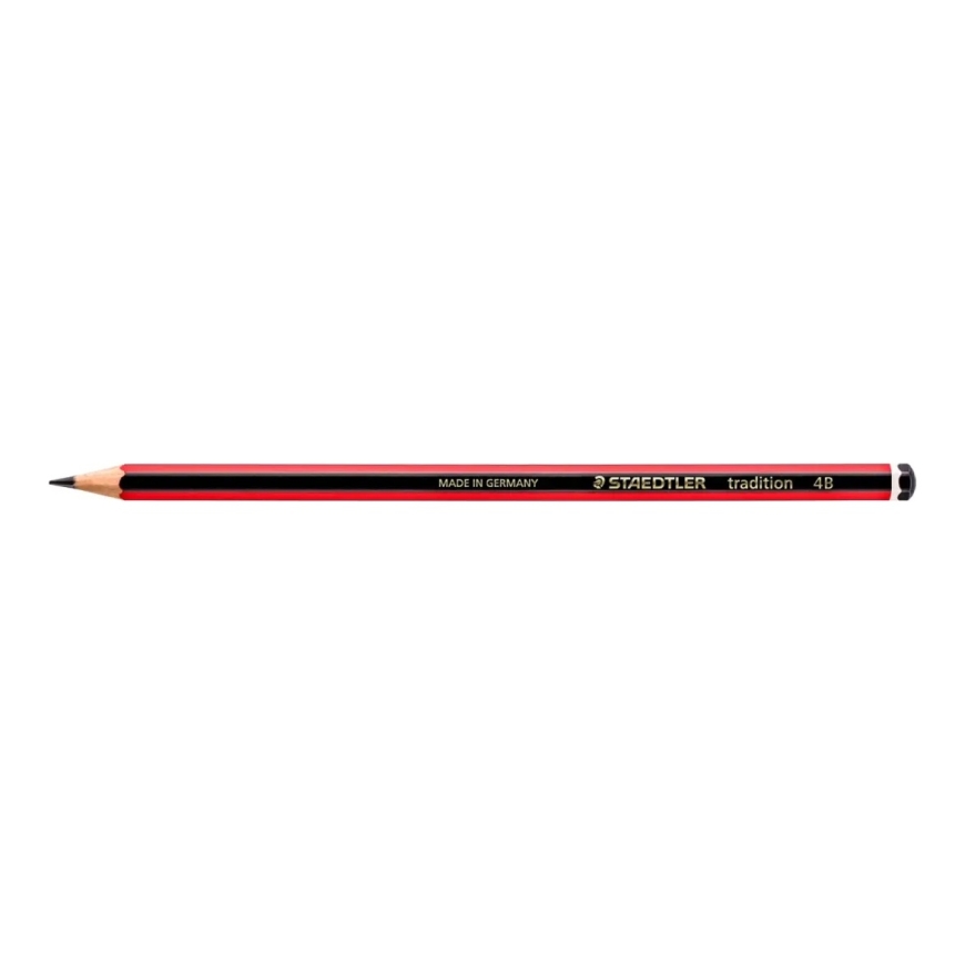 Pliiats STAEDTLER TRADITION 4B, punane korpus – 3