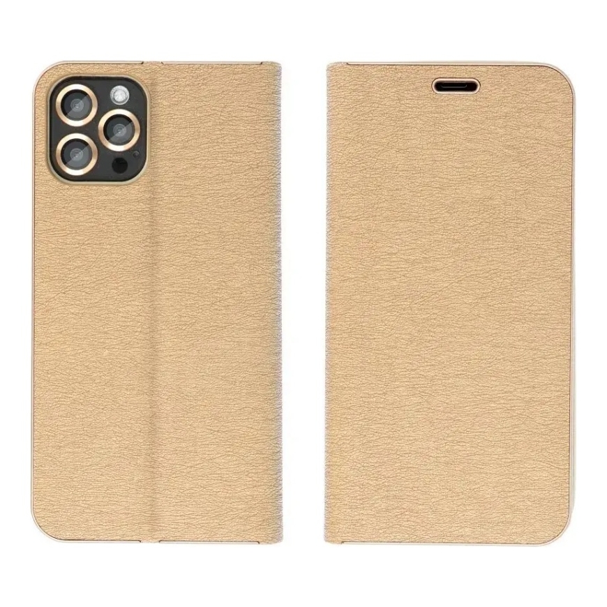 LUNA book type phone case for iPhone 17 gold – 3