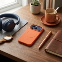 Silicone Mag phone case with MagSafe support for iPhone 17 Pro | iPhone 18 Pro orange