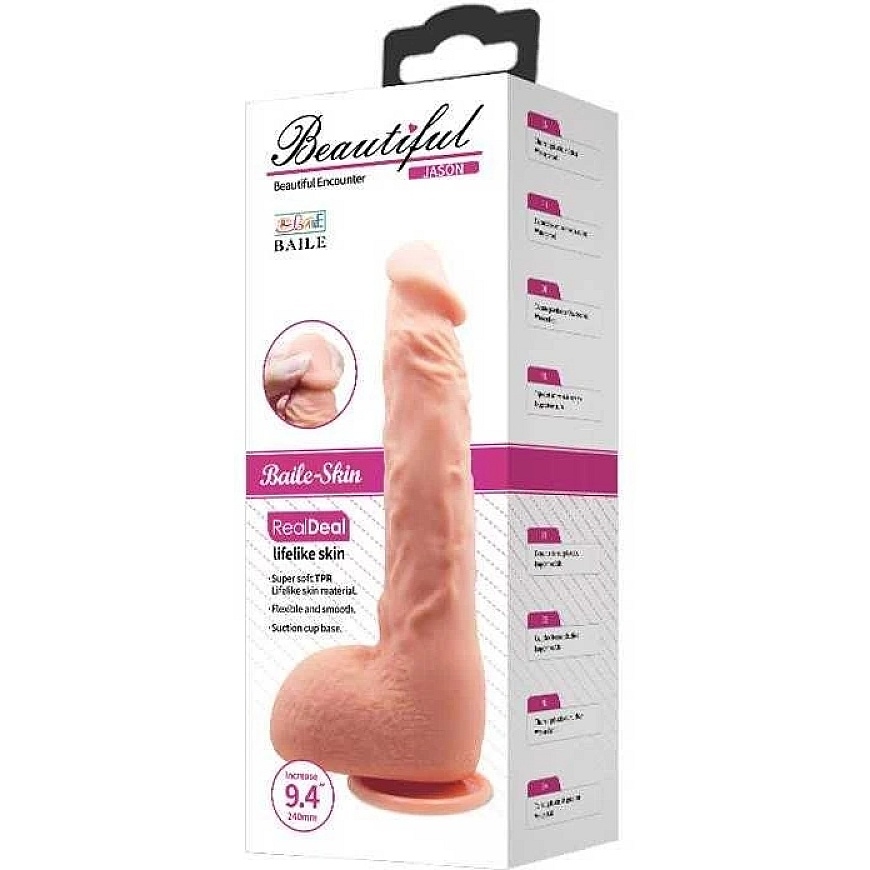 Baile Vibrators LYBAILE „Beautiful Encounter Jason“ īsts dildo 24 cm izmēra korpuss – 2
