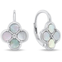 Brilio Silver Silver Hanging Earrings "White Clover" EA1284W Brilio Silver Silver Hanging Earrings "White Clover" EA1284W
