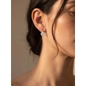 Brilio Silver Silver Hanging Earrings "White Clover" EA1284W Brilio Silver Silver Hanging Earrings "White Clover" EA1284W