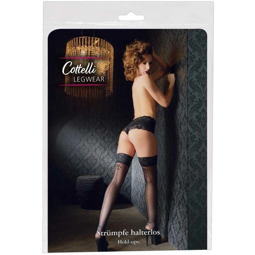 Cottelli Legwear Noturīgas zeķes ar šuvi 4 – 4