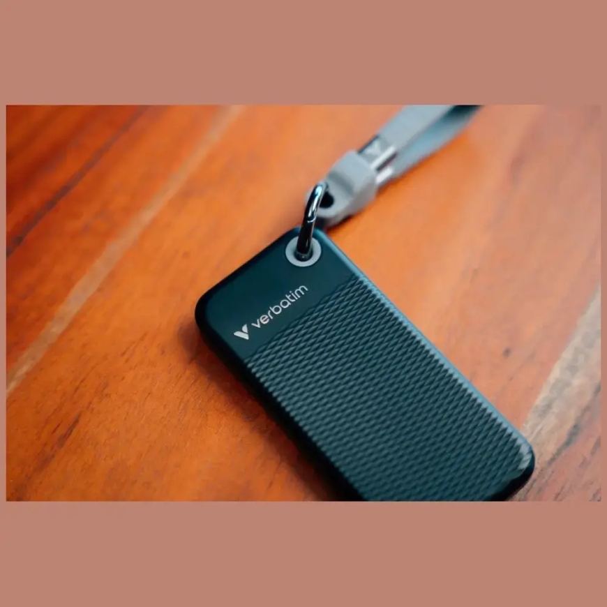Ārējais disks Verbatim Pocket SSD 512GB - atslēgu piekariņš ar USB-C kabeli 3.2 gen.2 melni pelēks 32282 – 4