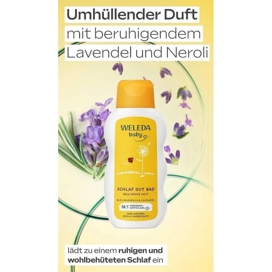Weleda Baby Rahustav vannivedelik lastele 200 ml – 2