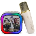 Otl Technologies Kpop Demon Hunter Kreminis juhtmevaba karaokekõlar 2 mikrofoni kanssa Otl Technologies Kpop Demon Hunter Kreminis juhtmevaba karaokekõlar 2 mikrofoni kanssa