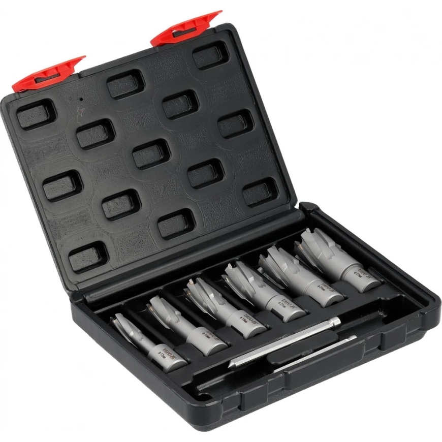 Toya Sa Poland TCT ytimet porauskoneille magneettisille 12–27 mm, 8 kpl. (YT-43410) – 3