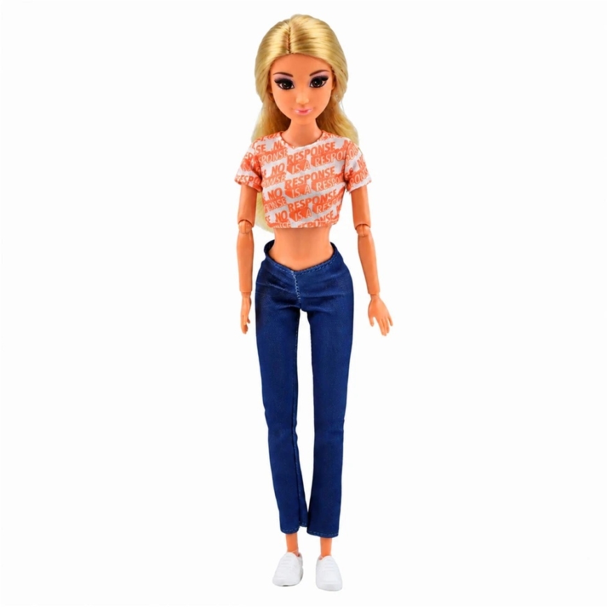 Lean Toys Кукла Анлили с самокатом и аксессуарами, 30 см – 5
