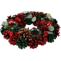 Home Styling Collection Advento wreath with 4 candle holders and pine cones, Ø 34 cm Home Styling Collection Advento wreath with 4 candle holders and pine cones, Ø 34 cm