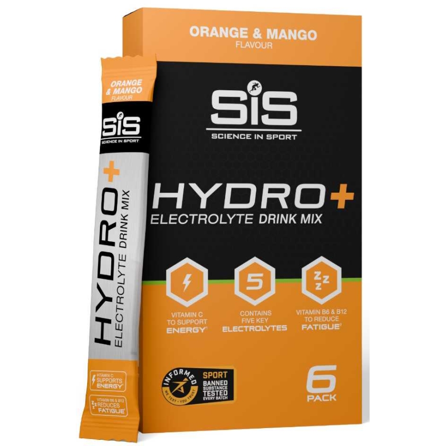 Energinis gėrimas milteliais SiS GO Hydro+ Oranžinis & Mango 6x4.5g