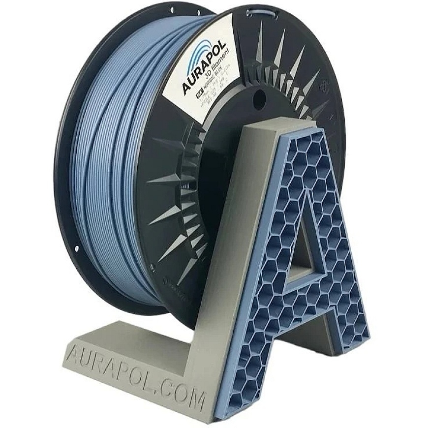 Poly AURAPOL PLA plastika 1.75mm 1kg - Šiaurės mėlyna