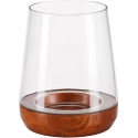 Home Styling Collection Lantern with Wooden Base, 20 cm