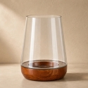 Home Styling Collection Žibintas su mediniu pagrindu, 20 cm Home Styling Collection Žibintas su mediniu pagrindu, 20 cm