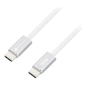 Forcell F-Energy Cafule Flat CCFN23 data transfer and charging cable | USB-C to USB-C | QC 4.0, PD | 60W | 1.2m | white Forcell F-Energy Cafule Flat CCFN23 data transfer and charging cable | USB-C to USB-C | QC 4.0, PD | 60W | 1.2m | white