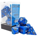 Chessex Polyhedral Wavebreak/Gold 7-Die Set Chessex Polyhedral Wavebreak/Gold 7-Die Set