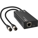 Audio Decoder - Lindy 2ch Dante to XLR 96kHz 24-Bit PoE Black Audio Decoder - Lindy 2ch Dante to XLR 96kHz 24-Bit PoE Black