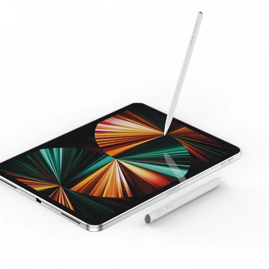 Devia iPad-näytön kynä iPad / iPad Pro / iPad Air / Mini (vuodesta 2018) ja kaikille kosketusnäytöille valkoinen – 2