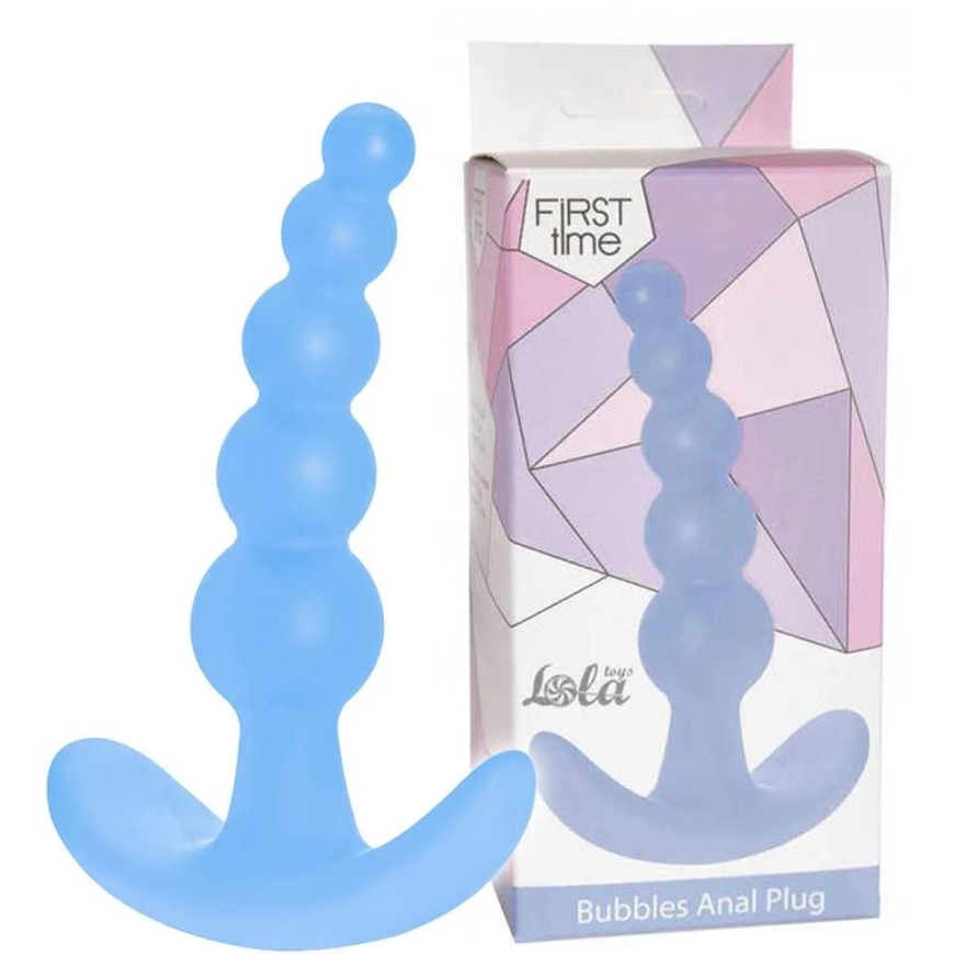 Lola Games Kištukinis išlenktas analinis kištukas, mėlynas – 2