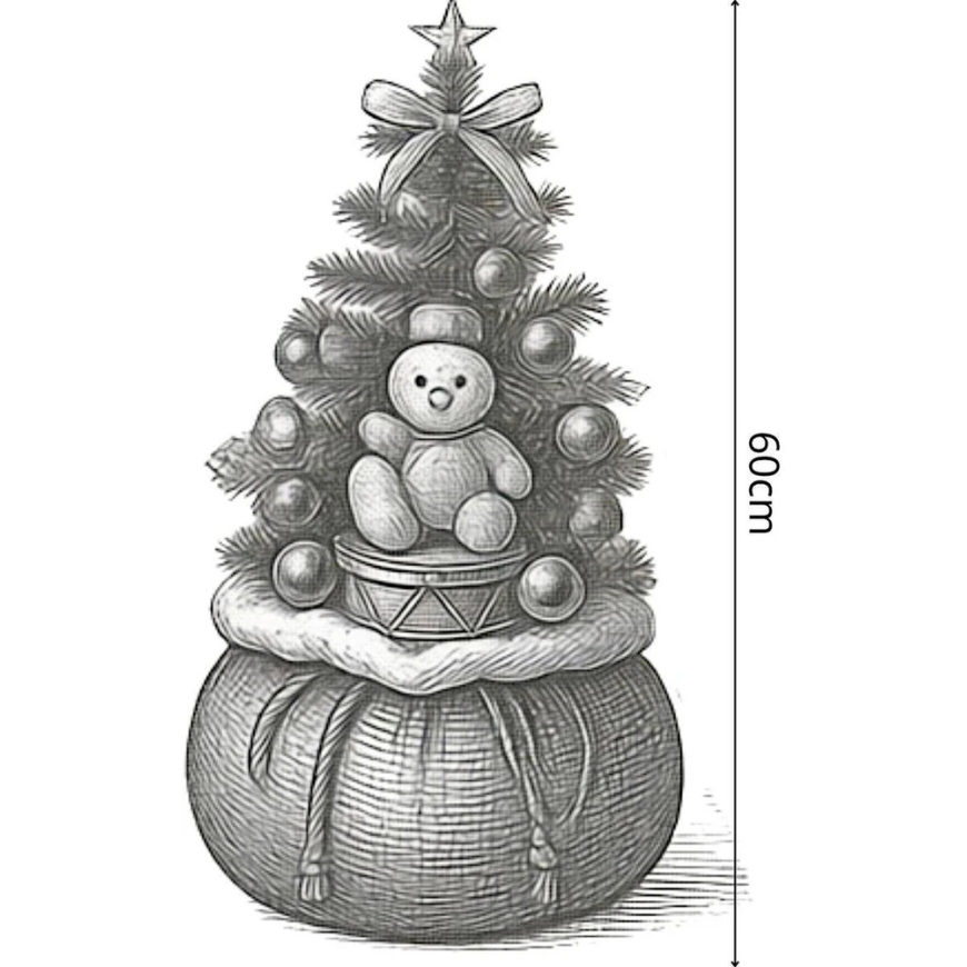 Christmas Decoration Kalinė Decoration KMTP Decorative Christmas Tree 60 cm 25 LED TIMER - Teddy Bear – 2