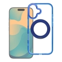 Чехол для iPhone 14 PRO Frame Circle Stand совместим с MagSafe тёмно-синий
